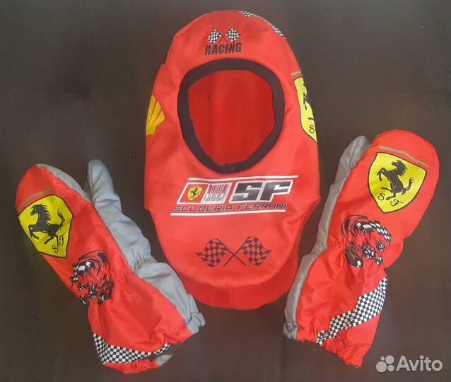 Зимний комплект шлем и краги