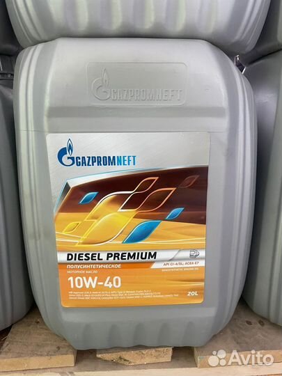 Масло моторное Газпром Diesel Premium 10w-40 20л