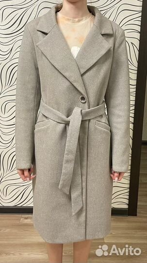 Пальто женское демисезонное 46 48 длинное