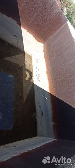 Бак для воды 6,4 м3, 1,57*1,57*2,61м, 5мм