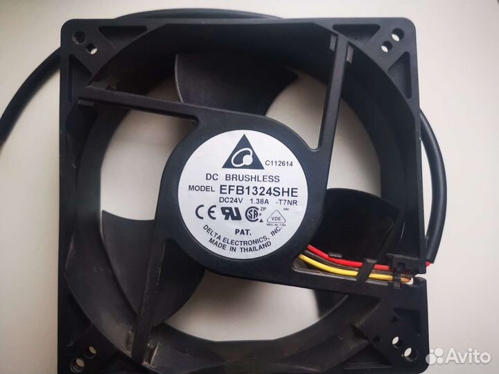 Вентилятор Delta efb1324she 127x38мм