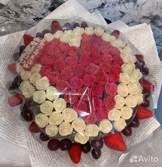 Розы из шоколада,сладкий букет, шоколад,цветы