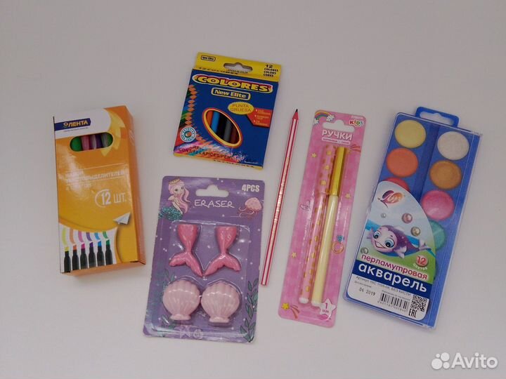 Канцелярский набор для школы 11 предметов