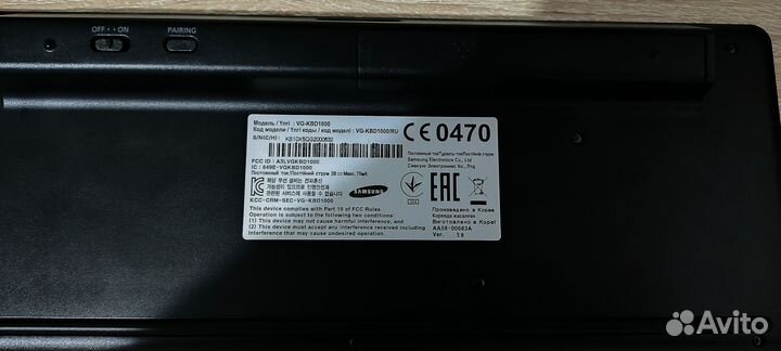 Клавиатура беспроводная samsung vg-kbd1000