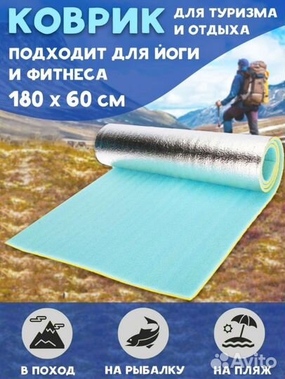 Коврик туристический