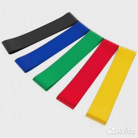 Резинки для фитнеса, набор из 5 шт