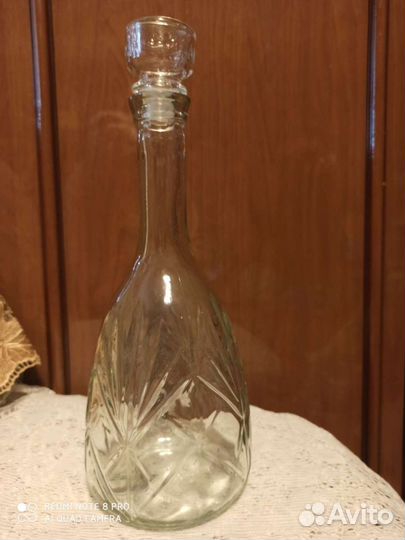 Хрустальные кружки и графин СССР