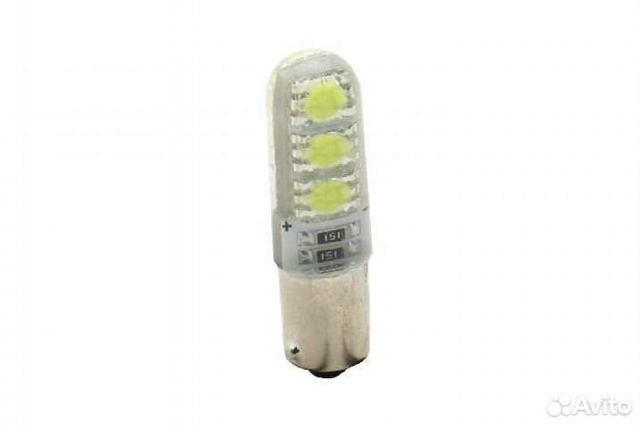 Лампа 12 В BA9S T8, 6 светодиодов SMD-HP Crystal W