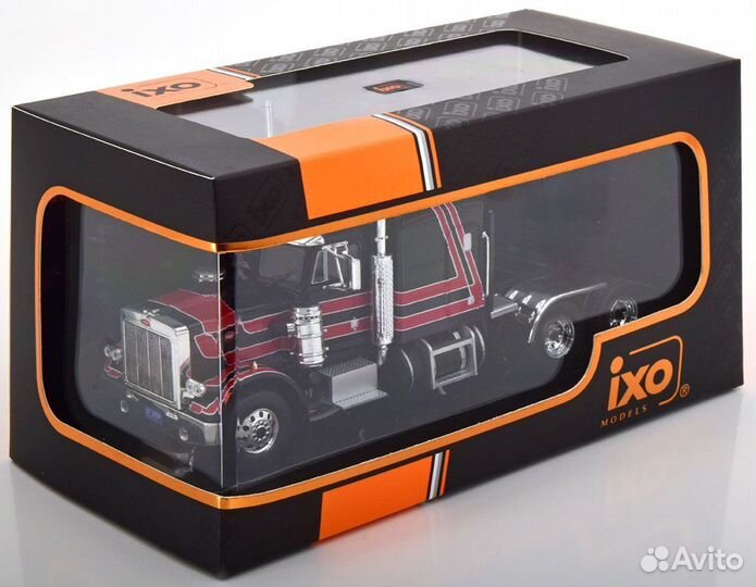 1/43 1970 Peterbilt 359 чёрный Ixo