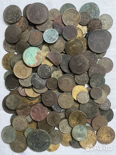 Монеты царские и раннего СССР - 166 штук