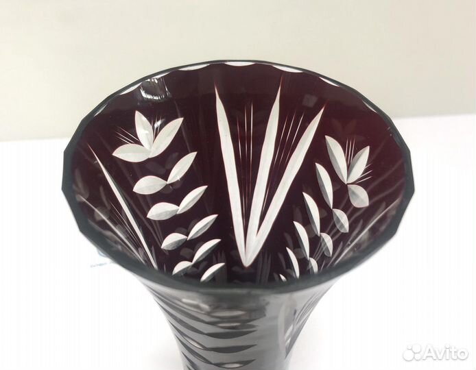 Ваза Для Цветов Цветной Хрусталь ГДР