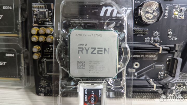 Комплект Ryzen 7 3700x+x470+32gb ddr4+кулер