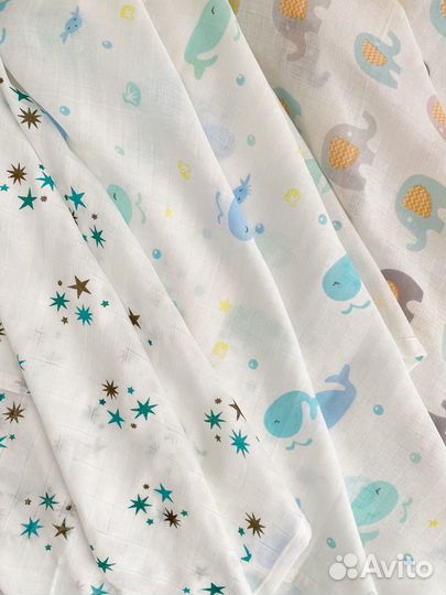 Муслиновые пеленки набор новые