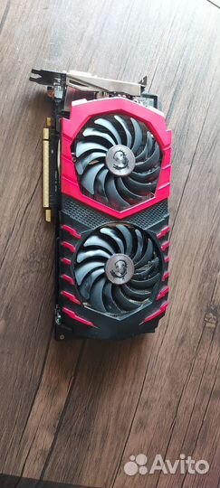 Видеокарта MSI gtx 1060 gaming 6gb(неисправна)