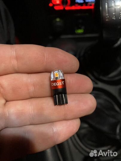 Светодиодные лампы w5w оранжевые