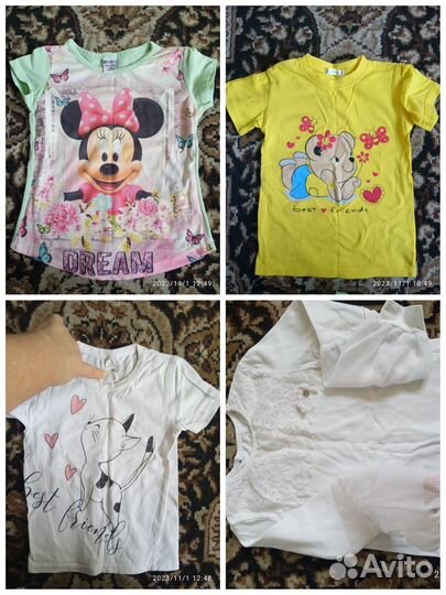 Вещи для девочки 3-7 лет