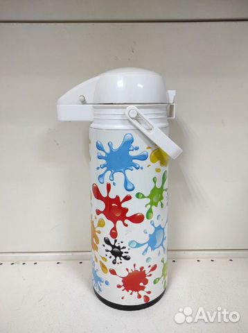 Термос с помпой 2 литра