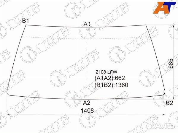 Стекло лобовое LADA 2109