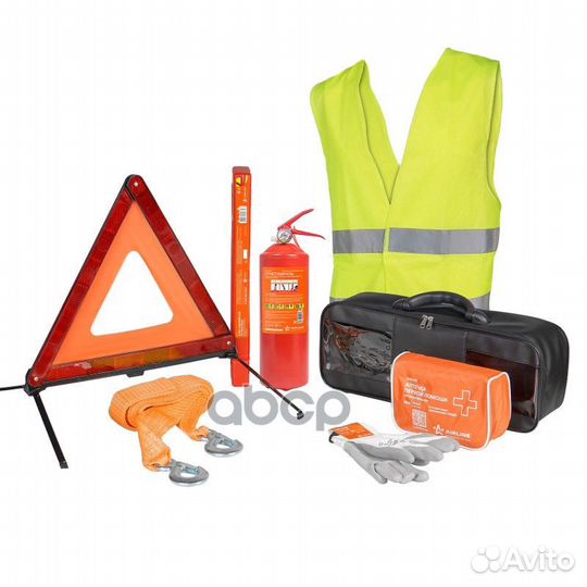 Набор автомобилиста Премиум (знак, аптечка, огн