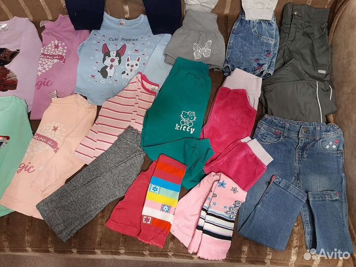 Вещи пакетом из 32шт на девочку на р.98