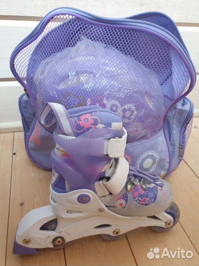 Ролики р. 26-29, шлем, защита