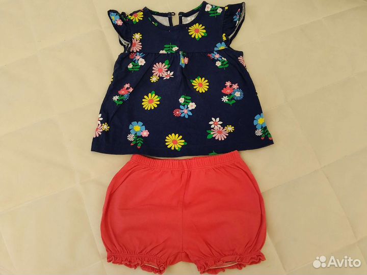 Вещи пакетом на девочку 68-74 см