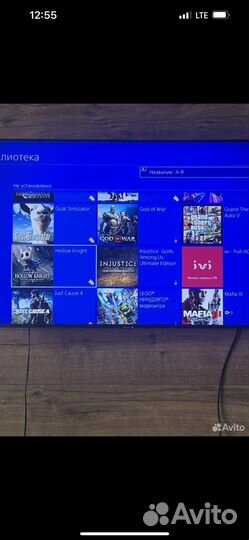 Sony playstation 4 slim +20игр+2геймпада