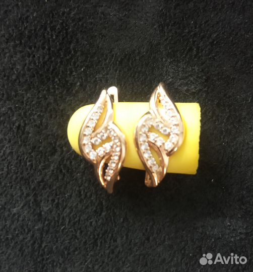 Серьги золото 585