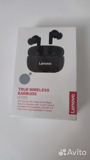 Беспроводные наушники lenovo earbuds ht05