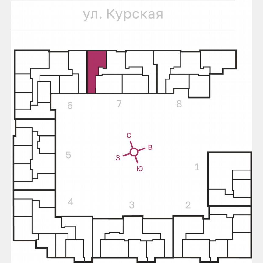 2-к. квартира, 66,8 м², 3/10 эт.