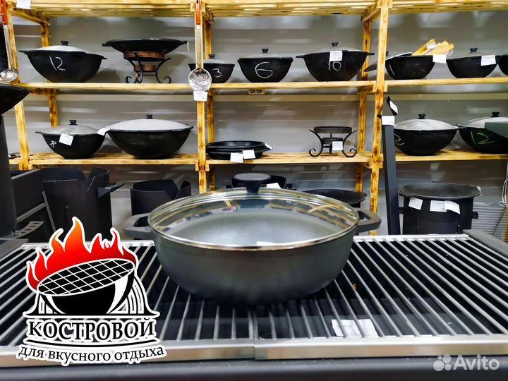 Вок чугунный