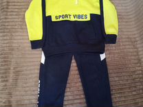 Детский теплый спортивный костюм, размер 104