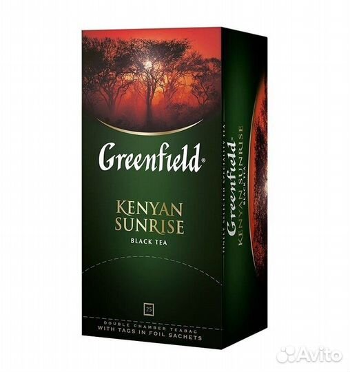 Чай Greenfield Kenyan Sunrise Чёрный 25пакетиков