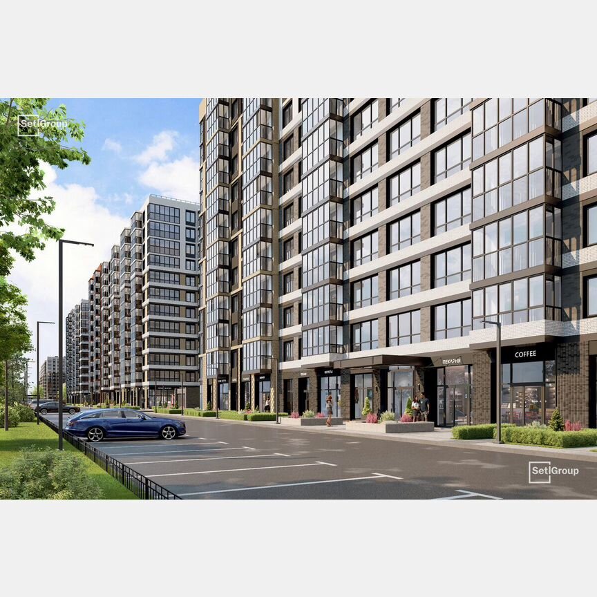 1-к. квартира, 39,6 м², 3/12 эт.