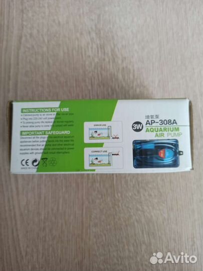 Компрессор для аквариума и распылитель воздуха