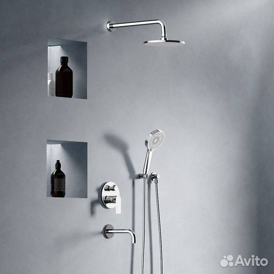 947510000 Встраиваемая душевая система с ванно-душевым смесителем и изливом