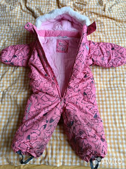 Зимний комбинезон для девочки 86