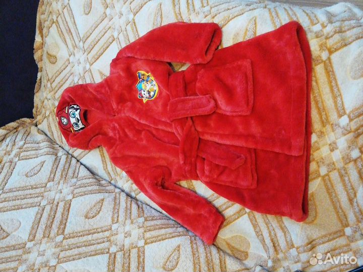 Детский плюшевый халат на 3-4 года