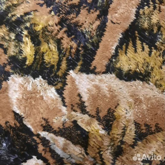 Гобелен плюшевый с оленями на стену