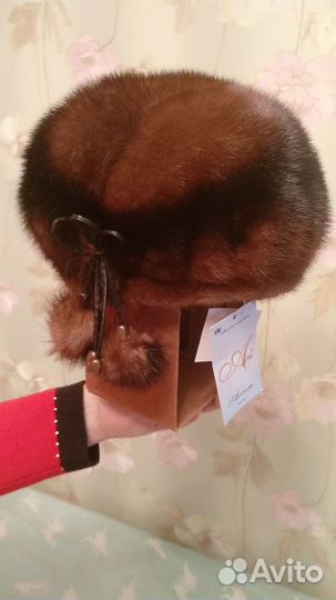 Берет женский норковый новый