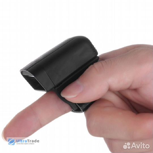 Портативный Bluetooth-cканер штрихкода QunSuo Mini Bluetooth Ring Scanner 2D CCD (S02)