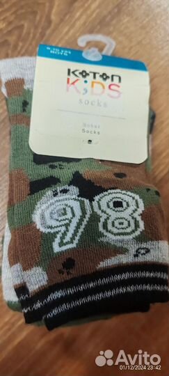 Носки 5 пар 33-35 размер koton kids турция