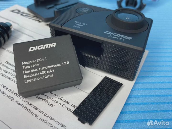 Экшн камера разрешение 4к Digma Dicam