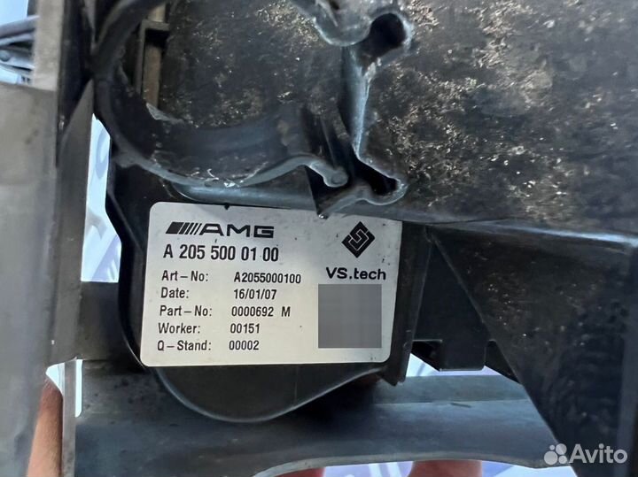 Mercedes W205 amg 6.3, 14- Интеркулер левый