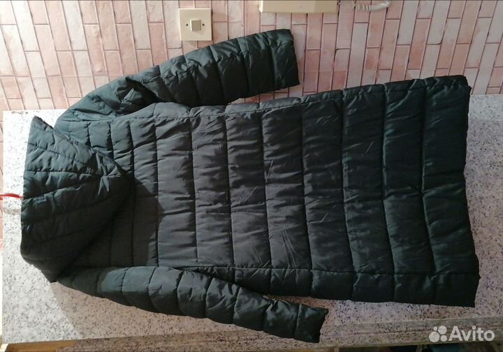 Пуховик женский длинный с капюшоном