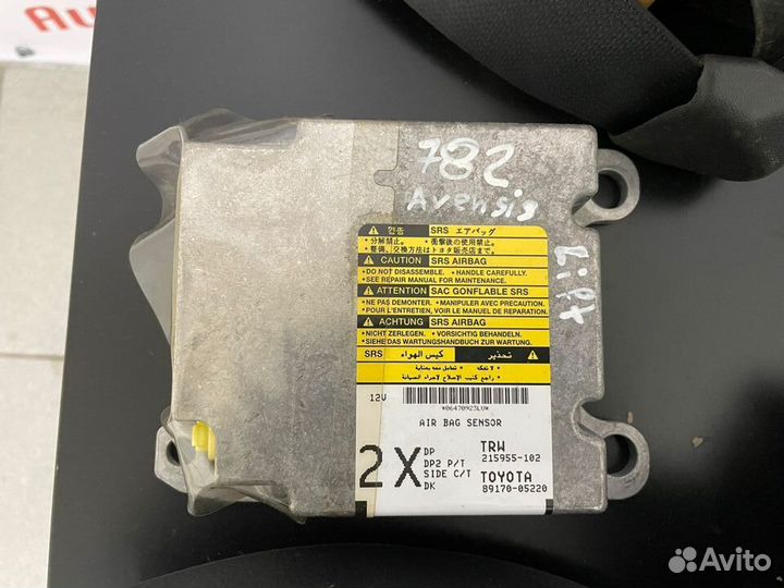 Toyota Avensis 2 T25 Подушки безопасности, ремни
