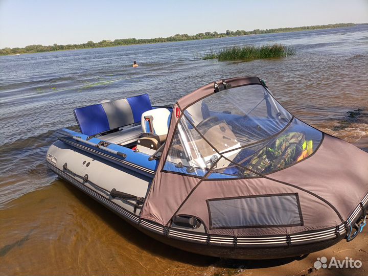 Лодка Риф Тритон 420Ф с мотором Ямаха 30 2т
