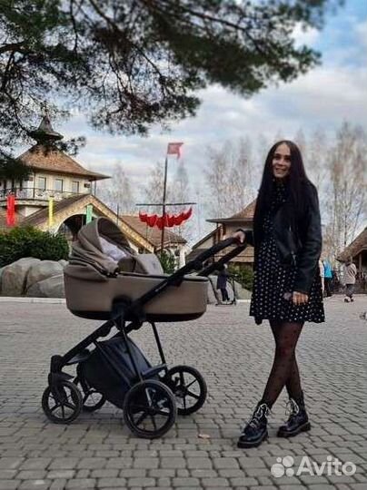 Коляска 2 в 1 adamex porto экокожа