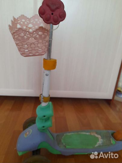Самокат детский трехколесный бу