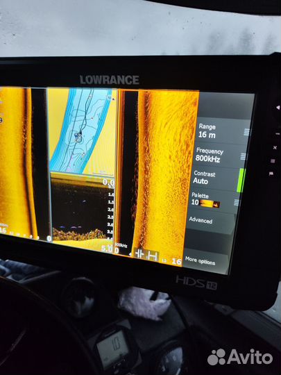 Lowrance hds 12 carbon б/у, с датчиком 3в1